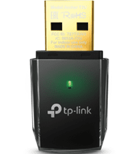 TP-Link Archer T2U V1.0 AC600 Dual-Band 802.11/a/b/g/n/ac USB Wireless Adapter